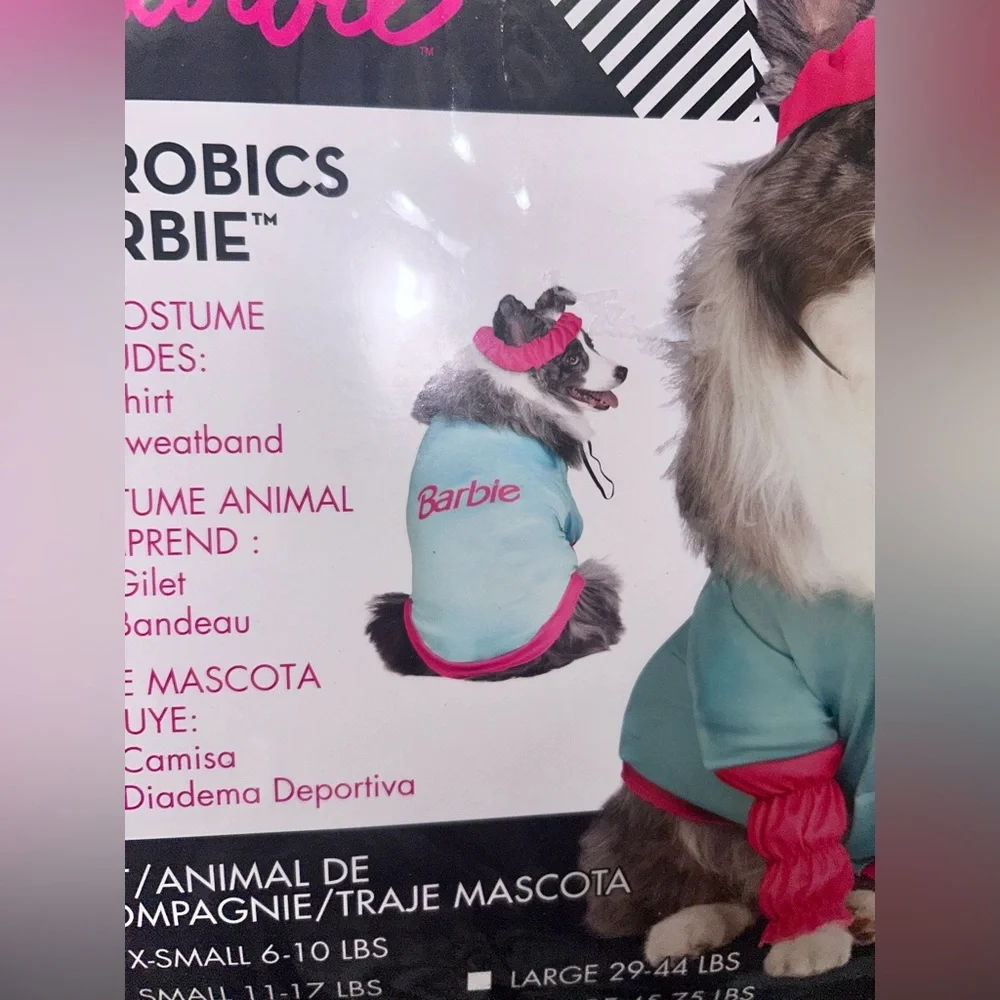 50%offw❤️ NEW InSpirit Design Aerobics Workout Barbie Dog Halloween Costume XS